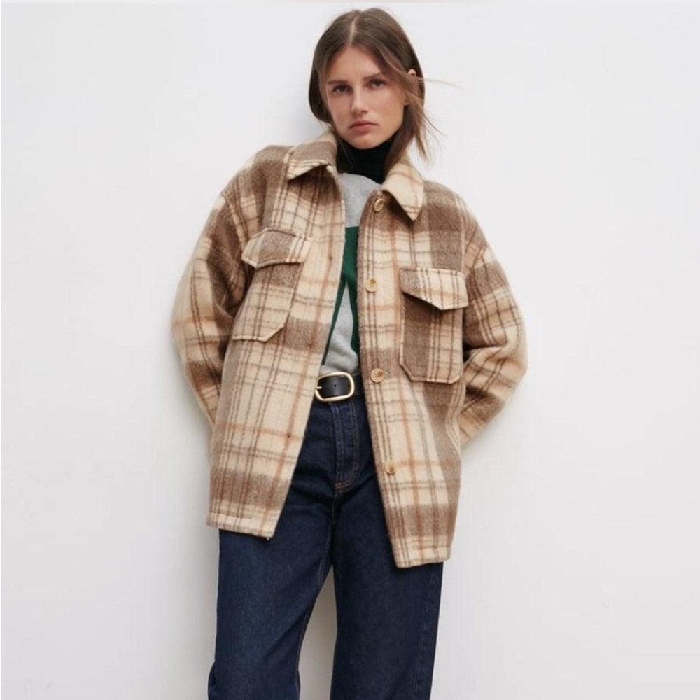 Zara Plaid Shacket